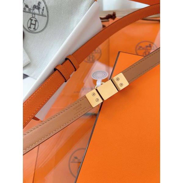 HERM Rivale 18 Belt in Orange Epsom Calfskin