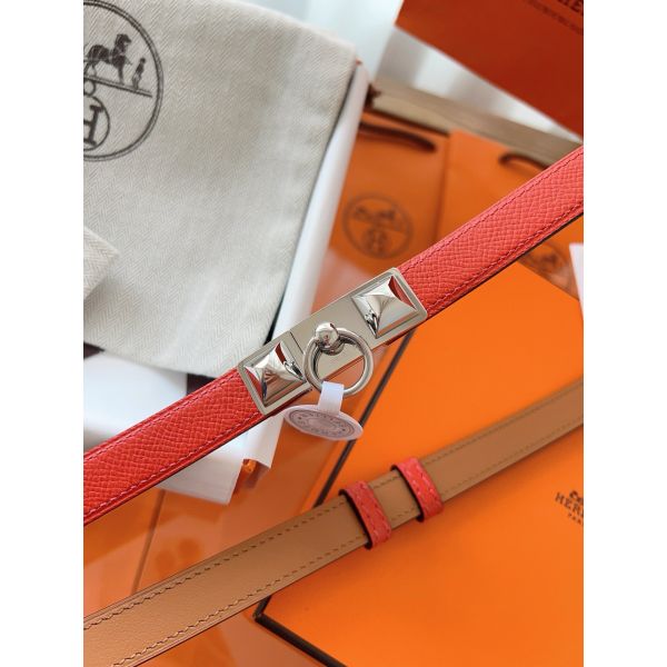 HERM Rivale 18 Belt in Red Epsom Calfskin