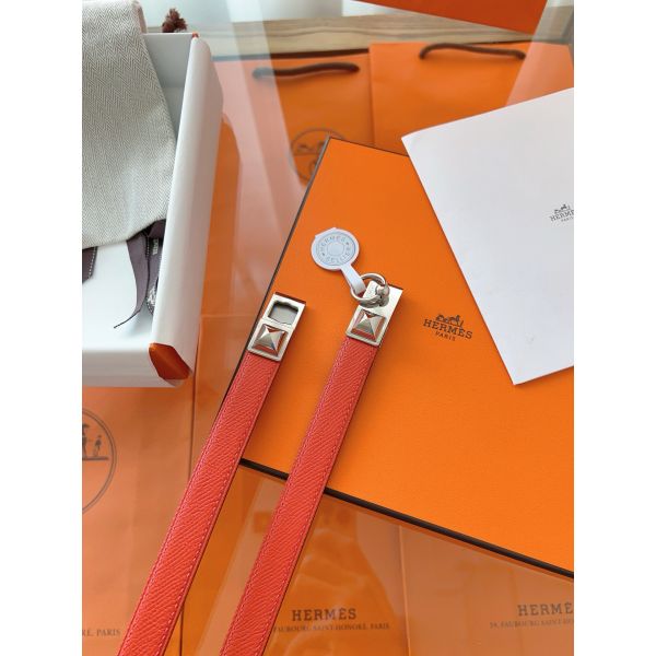 HERM Rivale 18 Belt in Red Epsom Calfskin