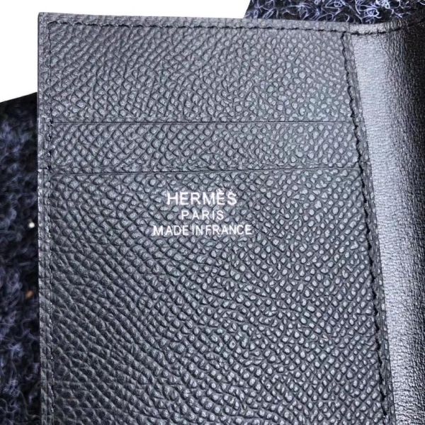 HERM MC² Euclide Card Holder In Black Epsom Leather