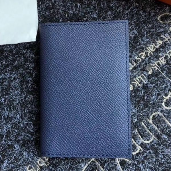 HERM MC² Euclide Card Holder In Sapphire Epsom Leather