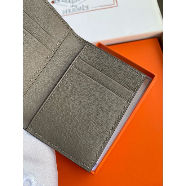 HERM MC² Euclide Card Holder in Himalaya Niloticus Crocodile Skin
