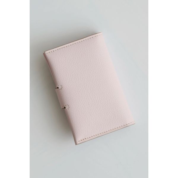 HERM R.M.S Card Holder in Mauve Pale Evergrain Calfskin