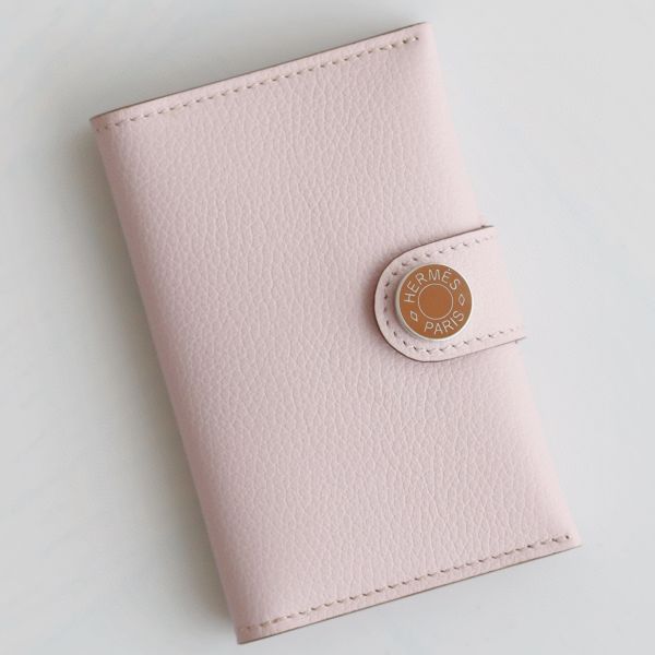 HERM R.M.S Card Holder in Mauve Pale Evergrain Calfskin