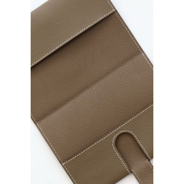 HERM R.M.S Passport Holder in Taupe Evercolor Calfskin