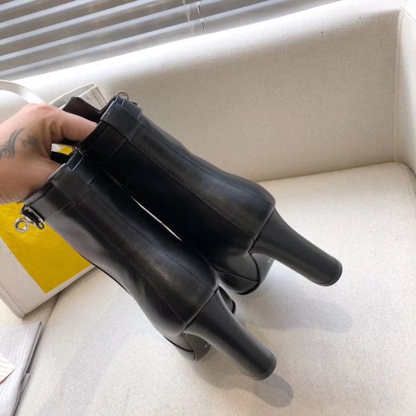 HERM Black Joueuse Ankle Boots