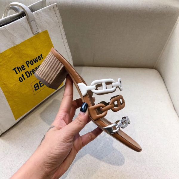 HERM Tandem Sandals In Multicolour Lambskin