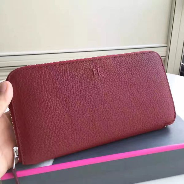 HERM Ruby Clemence Azap Zipped Wallet
