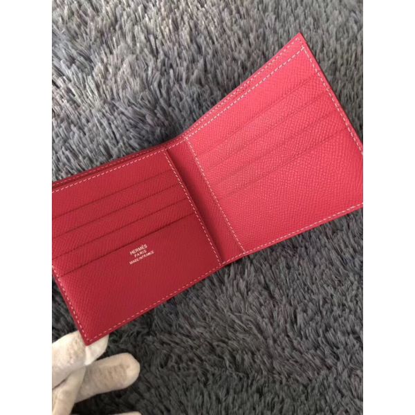HERM Rose Red MC² Copernic Compact Wallet