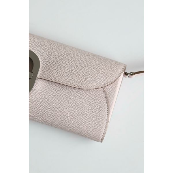 HERM Maillon To Go Wallet in Mauve Pale Epsom Calfskin