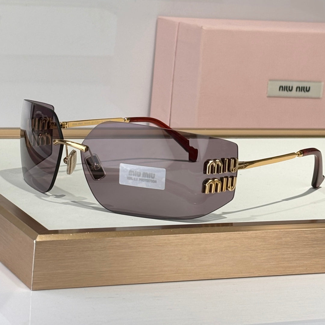 LOGO SUNGLASSES SMU54YS IN METAL