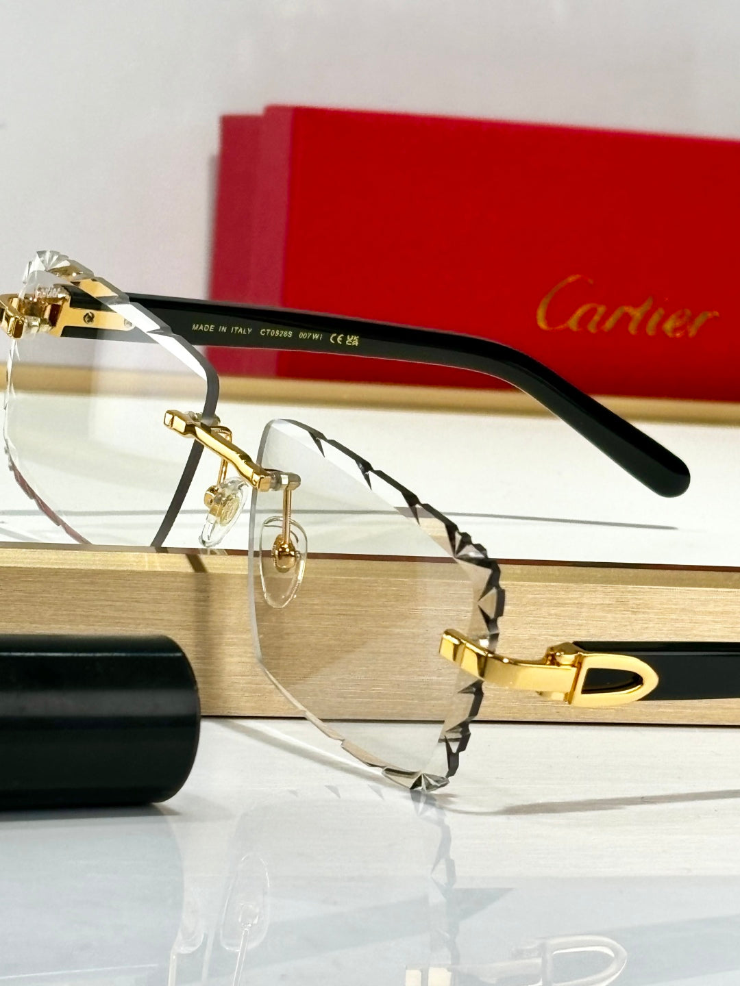 C DE PHOTOCHROMIC LENSES RECTANGULAR FRAME SUNGLASSES 556093 IN METAL