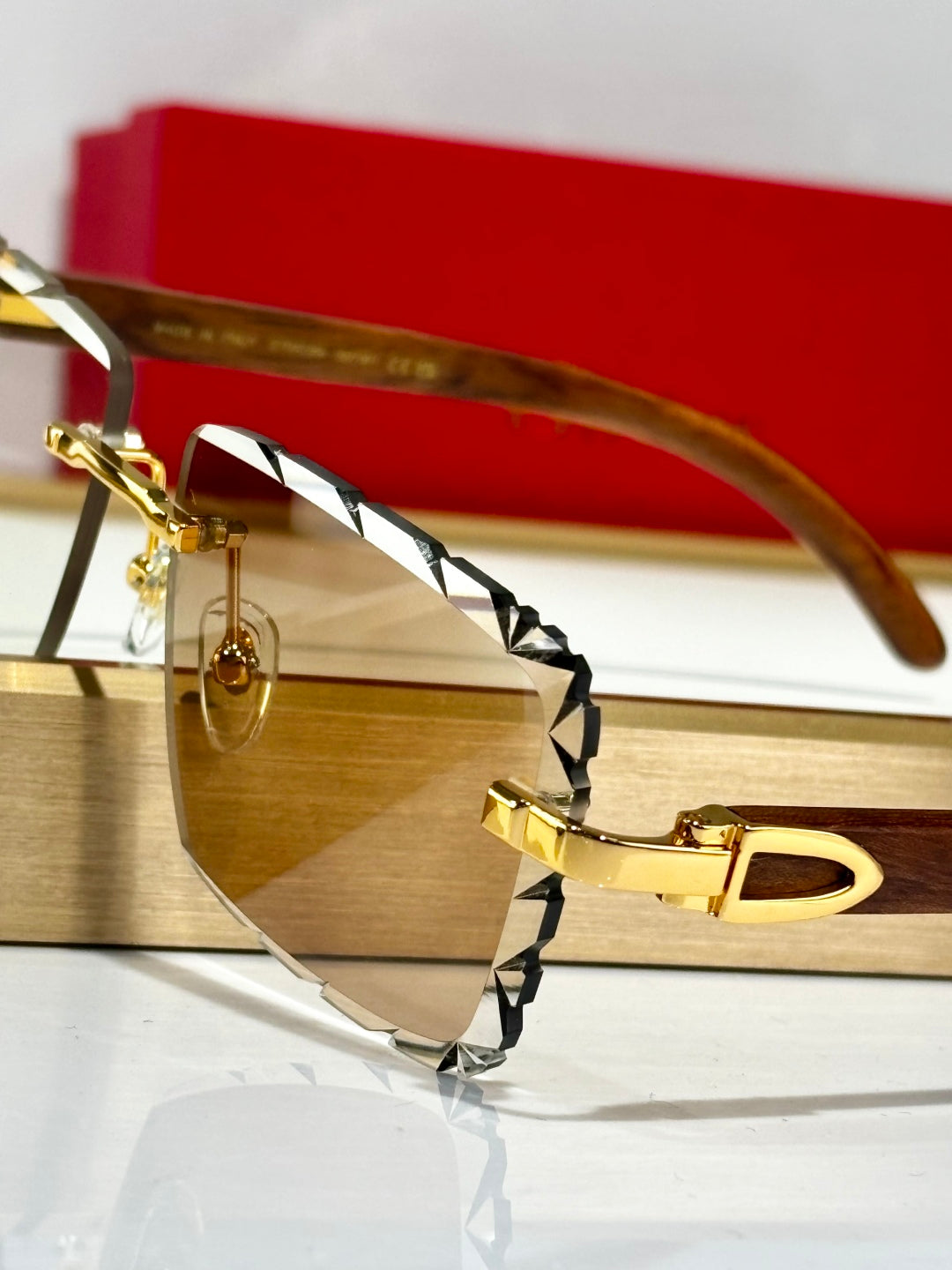 C DE PHOTOCHROMIC LENSES RECTANGULAR FRAME SUNGLASSES 556093 IN METAL