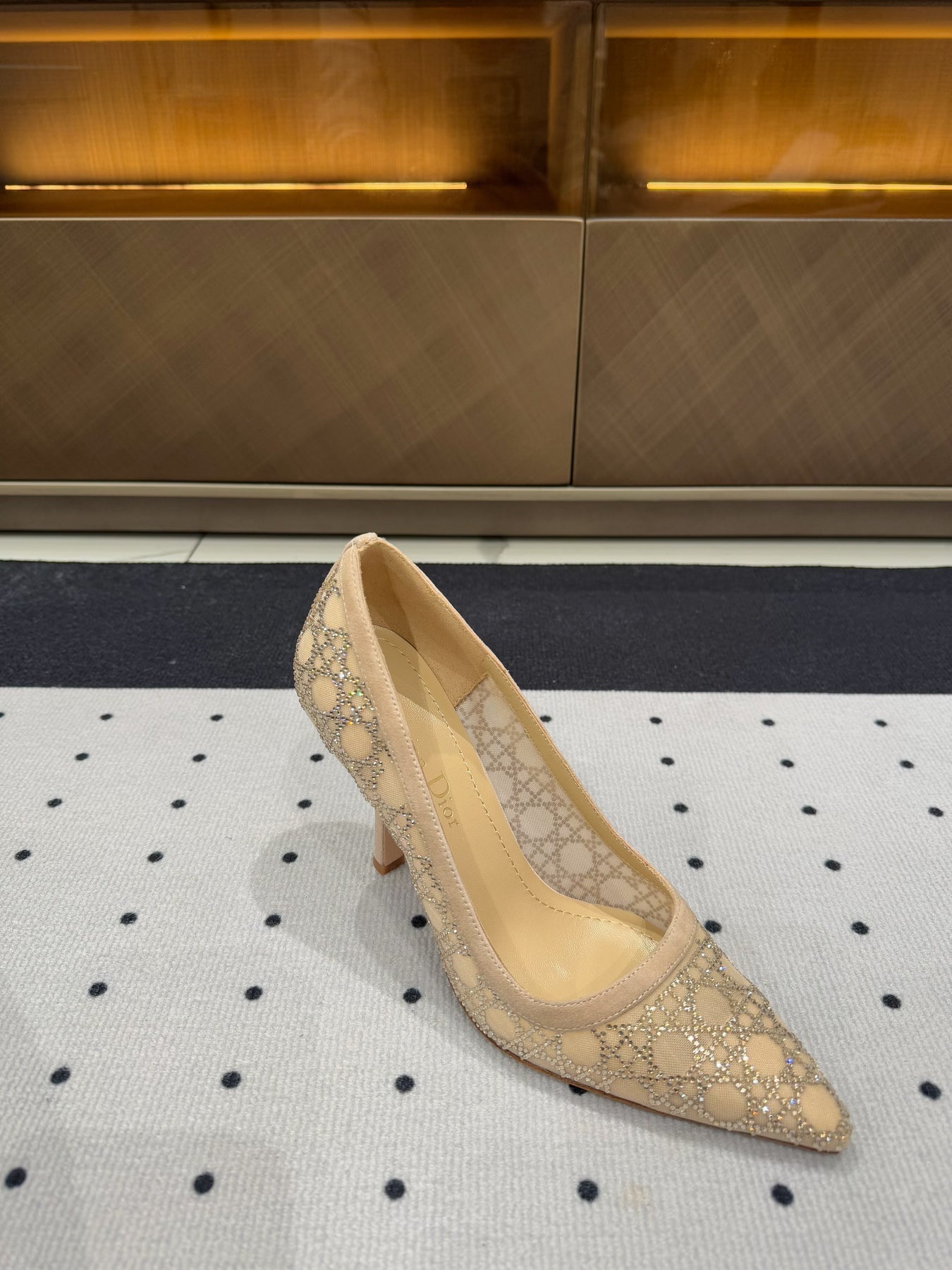 HIGH HEELS PUMP IN CAMEL BEIGE LAMB SUEDE 10 CM