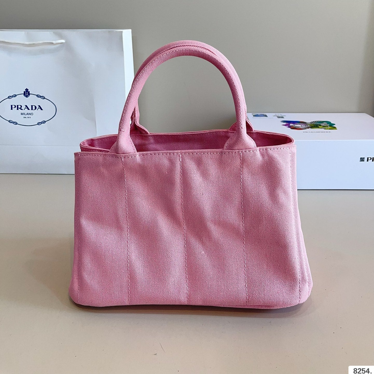 CANAPA TOTE BAG 29 IN BABY PINK DENIM