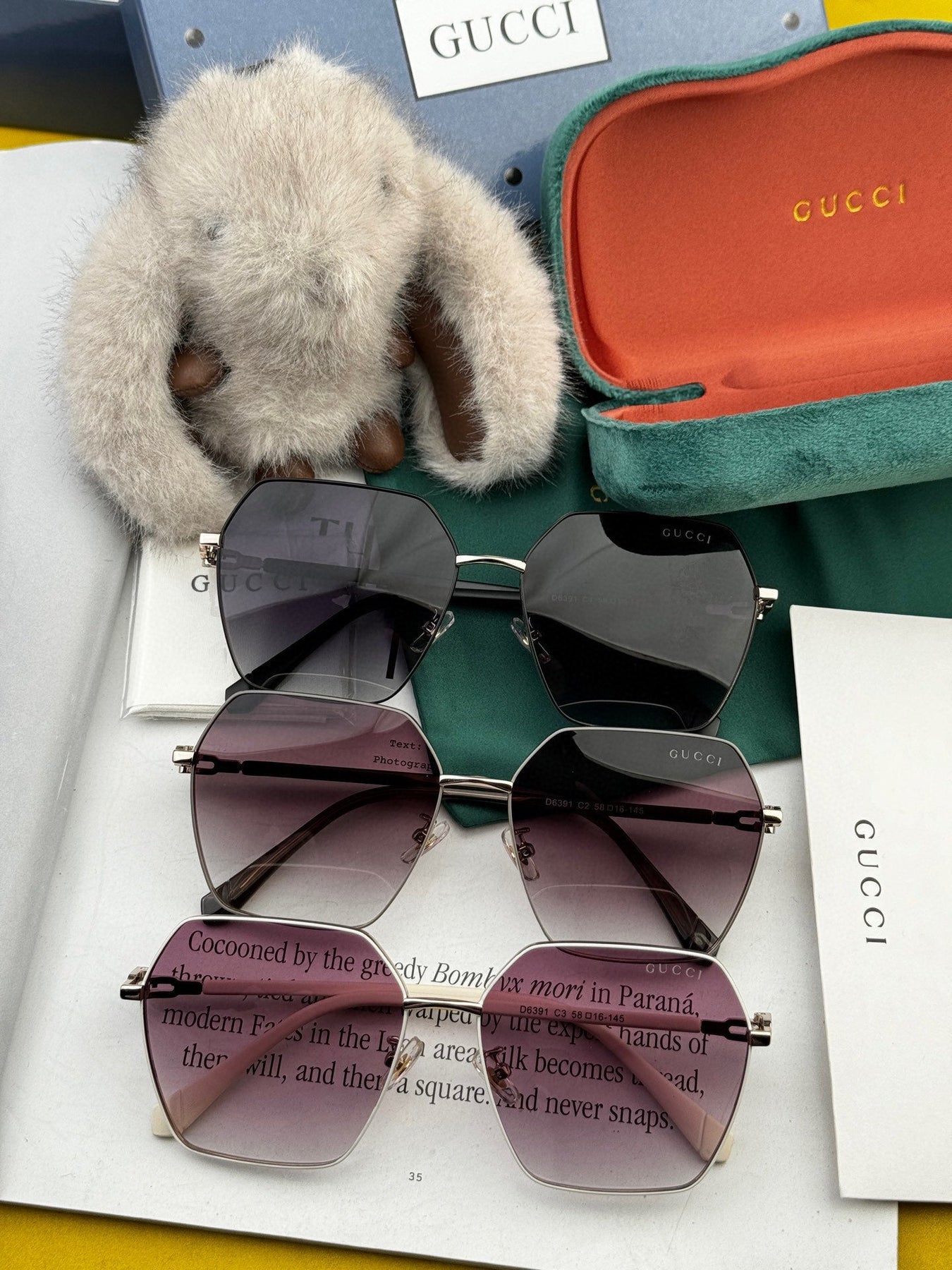 OVERSIZED SQUARE FRAME SUNGLASSES G1639 IN METAL