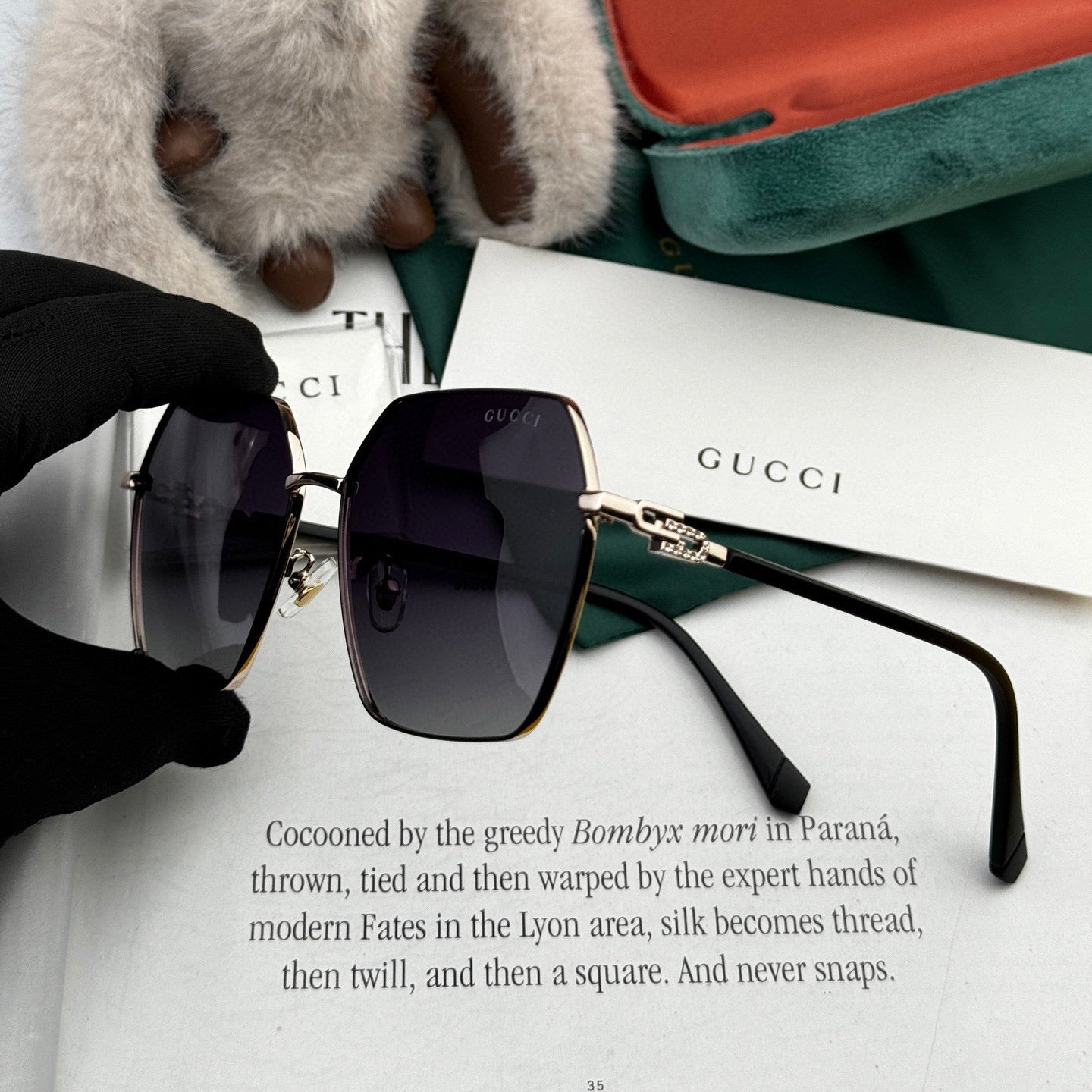 OVERSIZED SQUARE FRAME SUNGLASSES G1639 IN METAL