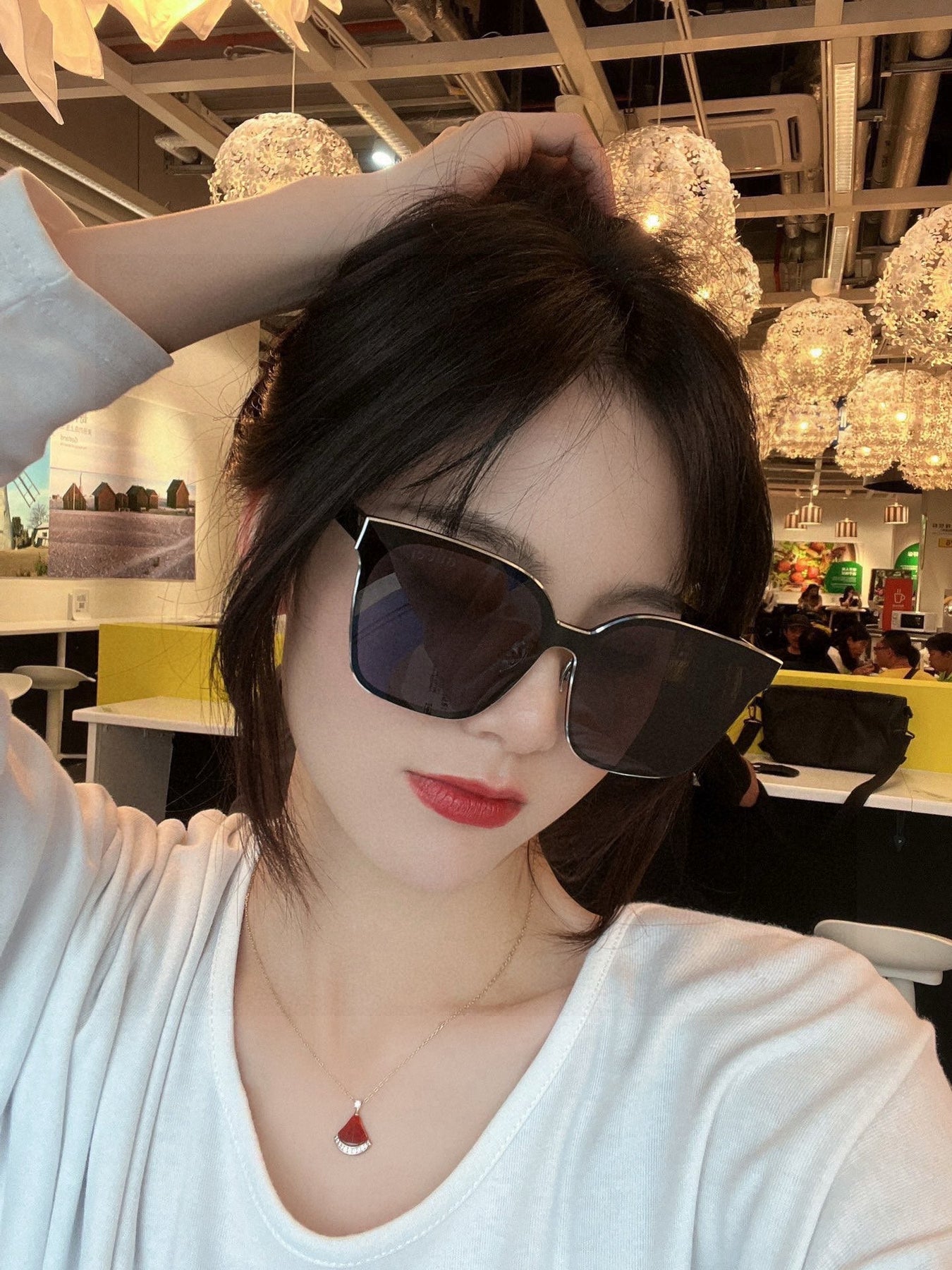 RECTANGULAR FRAME METAL SUNGLASSES G380 IN ACETATE