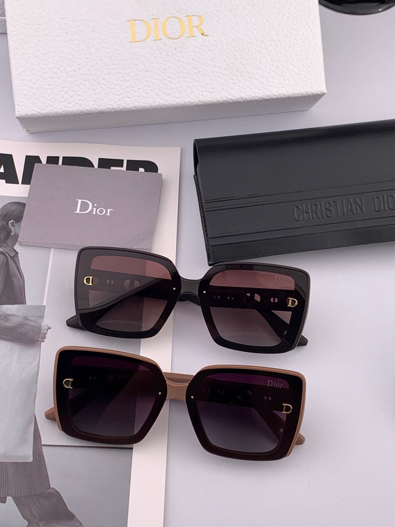 MONTAIGNE SUNGLASS CD1228 IN ACETATE EMBOSSED LOGO
