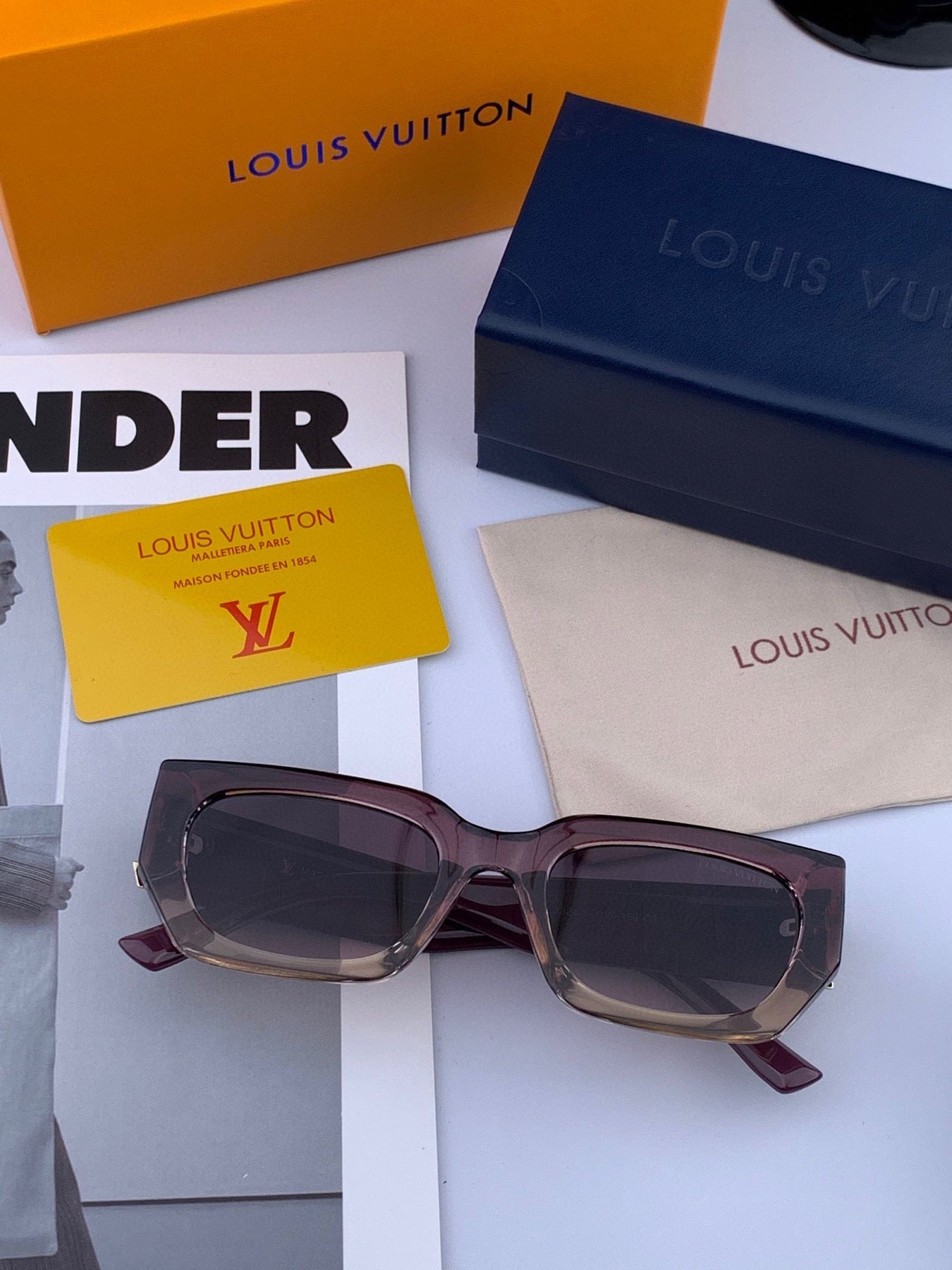 RECTANGLE SUNGLASSES L4232 IN ACETATE