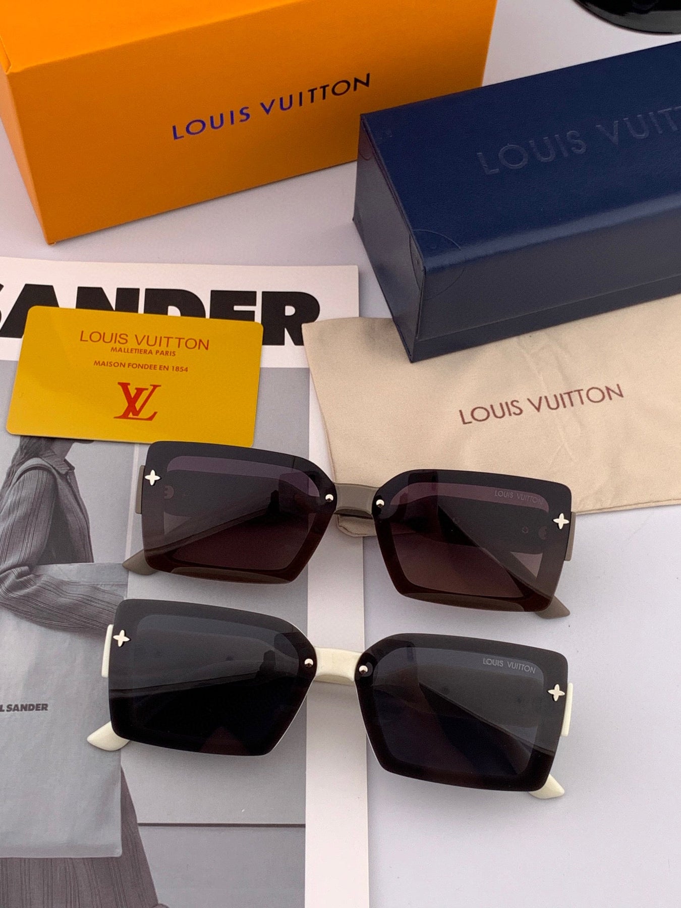 RECTANGLE SUNGLASSES L6771 IN ACETATE