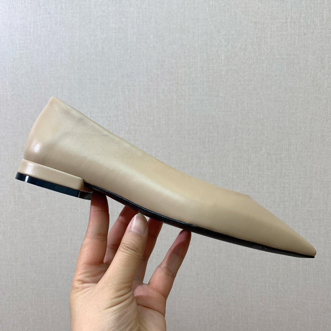 LP REBECCA BALLERINAS CREAM CALFSKIN