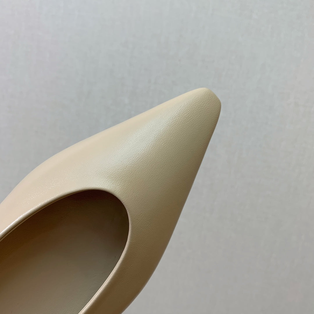 LP REBECCA BALLERINAS CREAM CALFSKIN