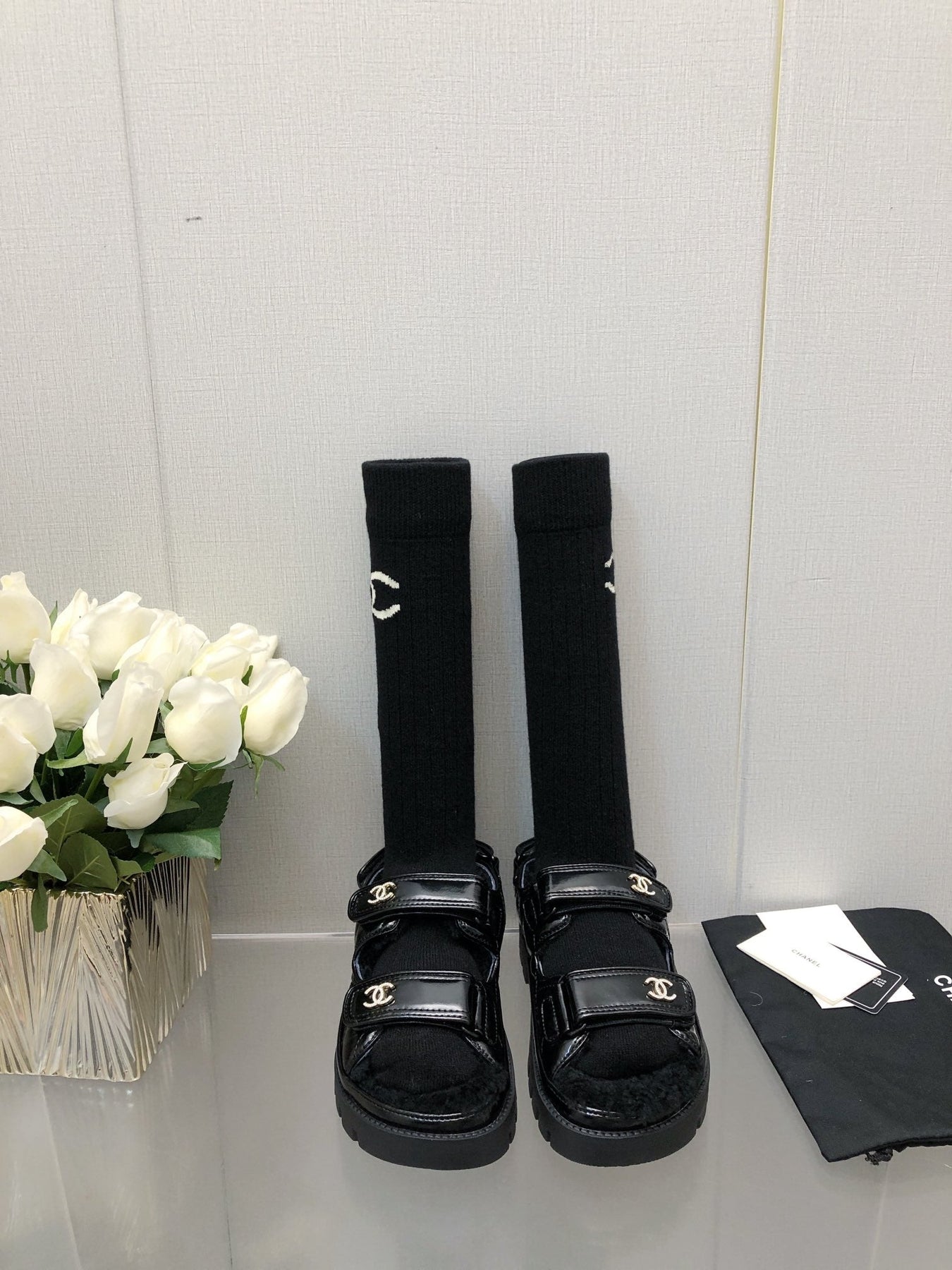 DAD SANDAL BLACK LAMBSKIN