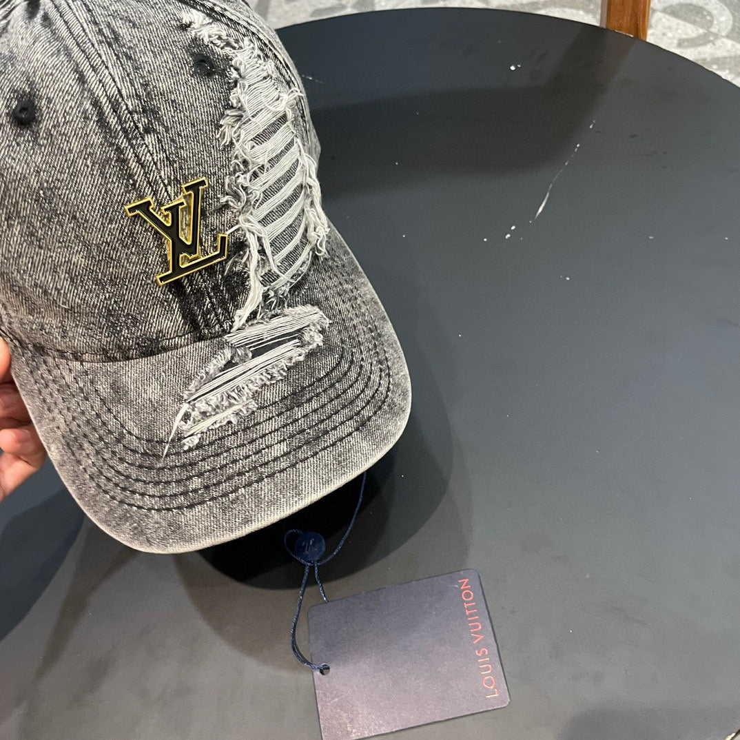 BASEBALL CAP IN LIGHT GRAY DENIM 404846