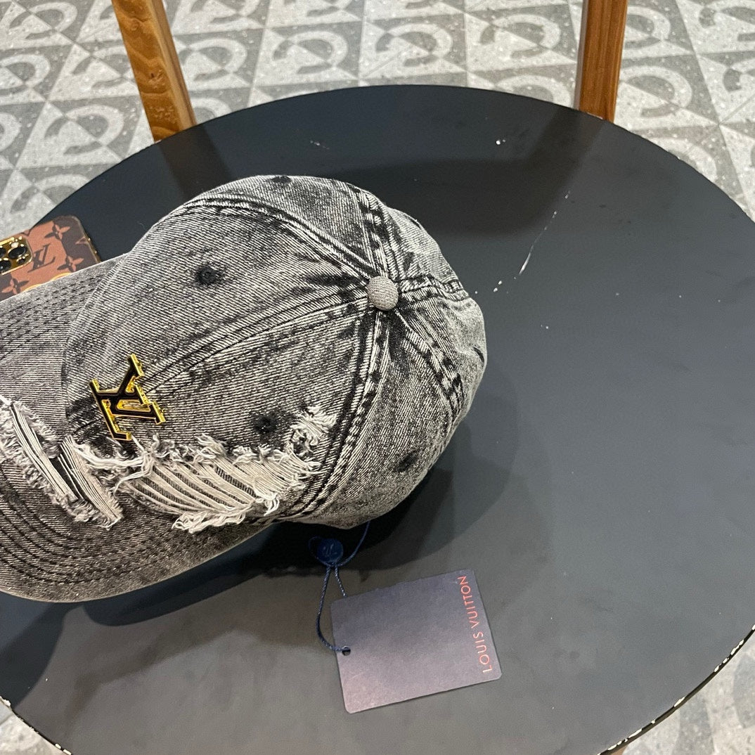 BASEBALL CAP IN LIGHT GRAY DENIM 404846