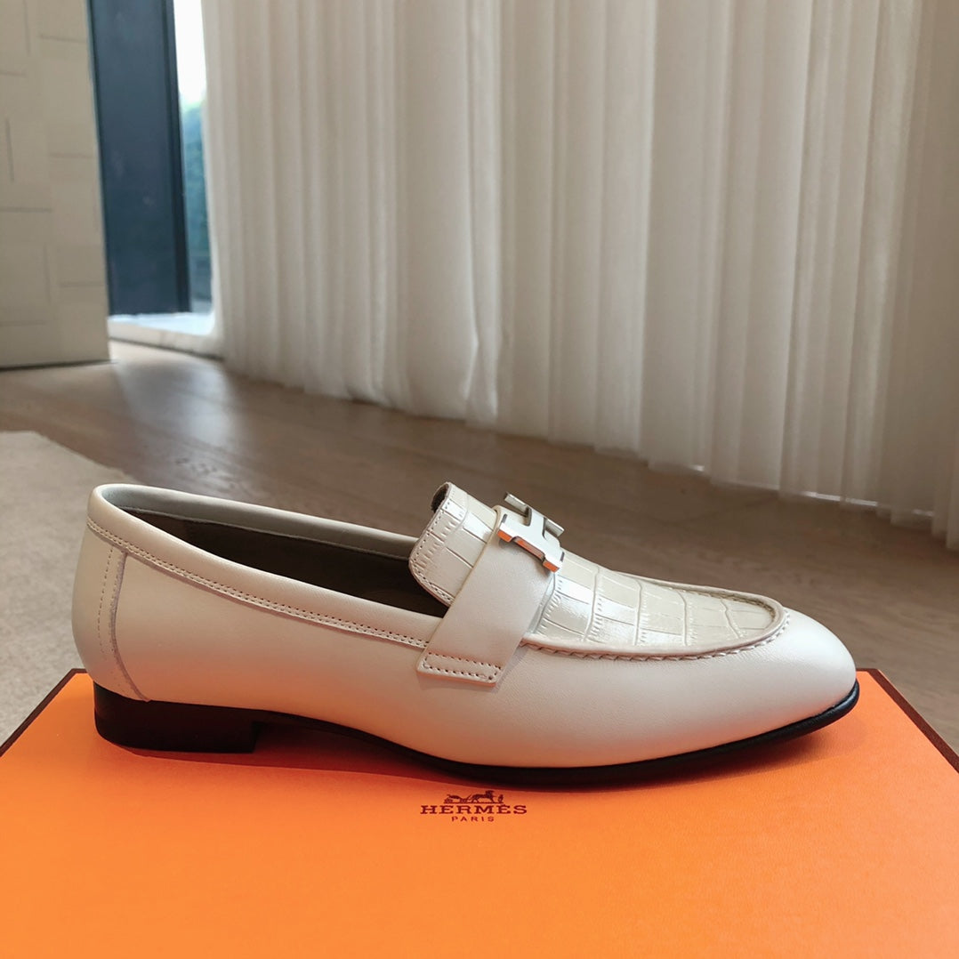 PARIS LOAFER WHITE CALFSKIN