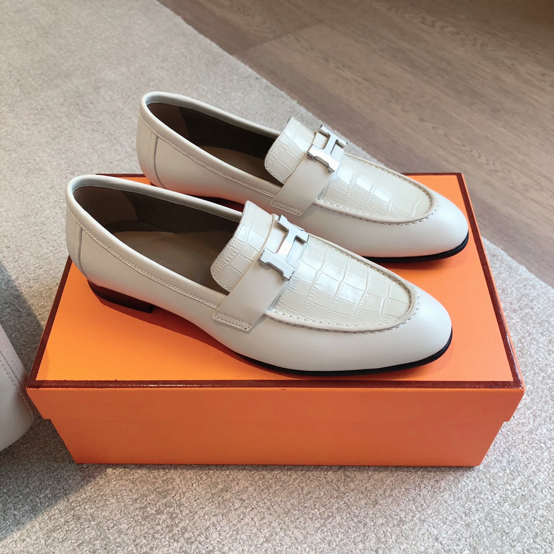 PARIS LOAFER WHITE CALFSKIN