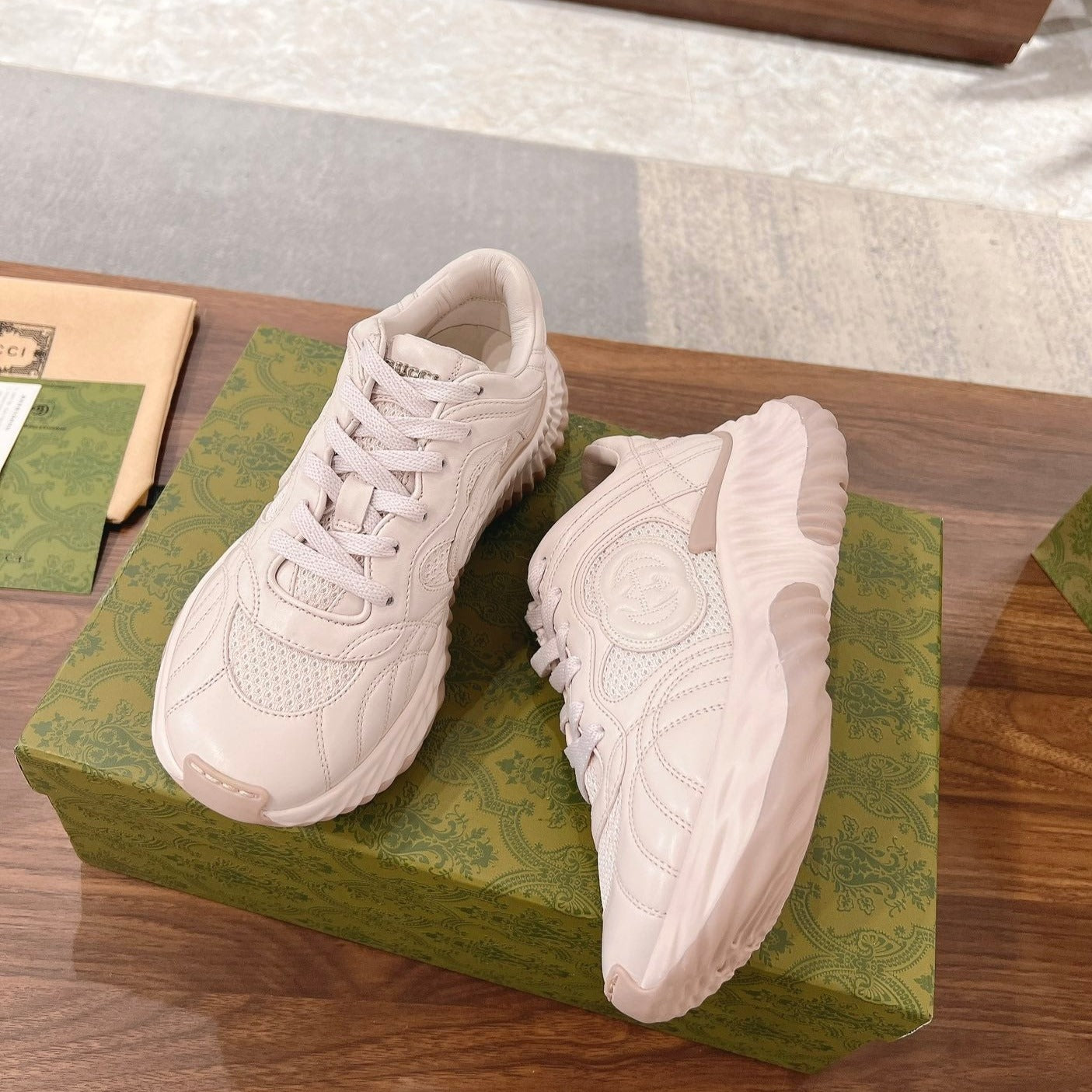 GG RIPPLE SNEAKER JASmine cream