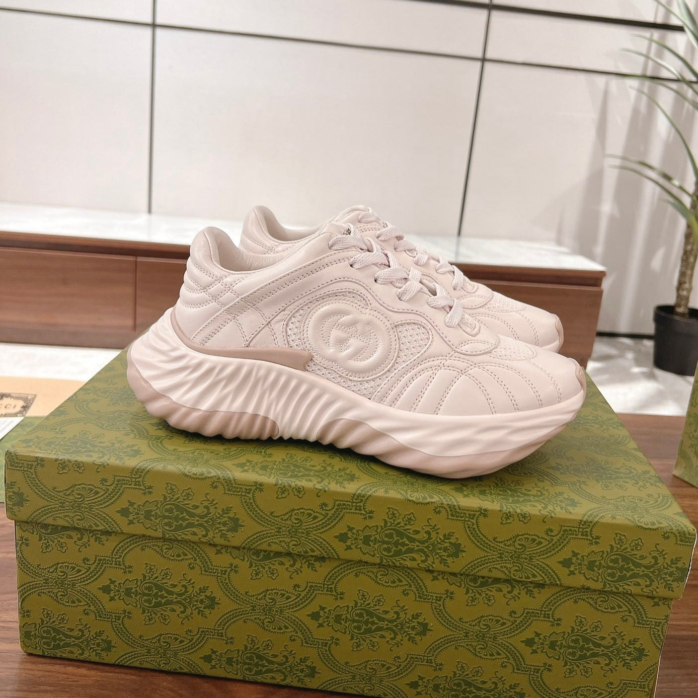 GG RIPPLE SNEAKER JASmine cream