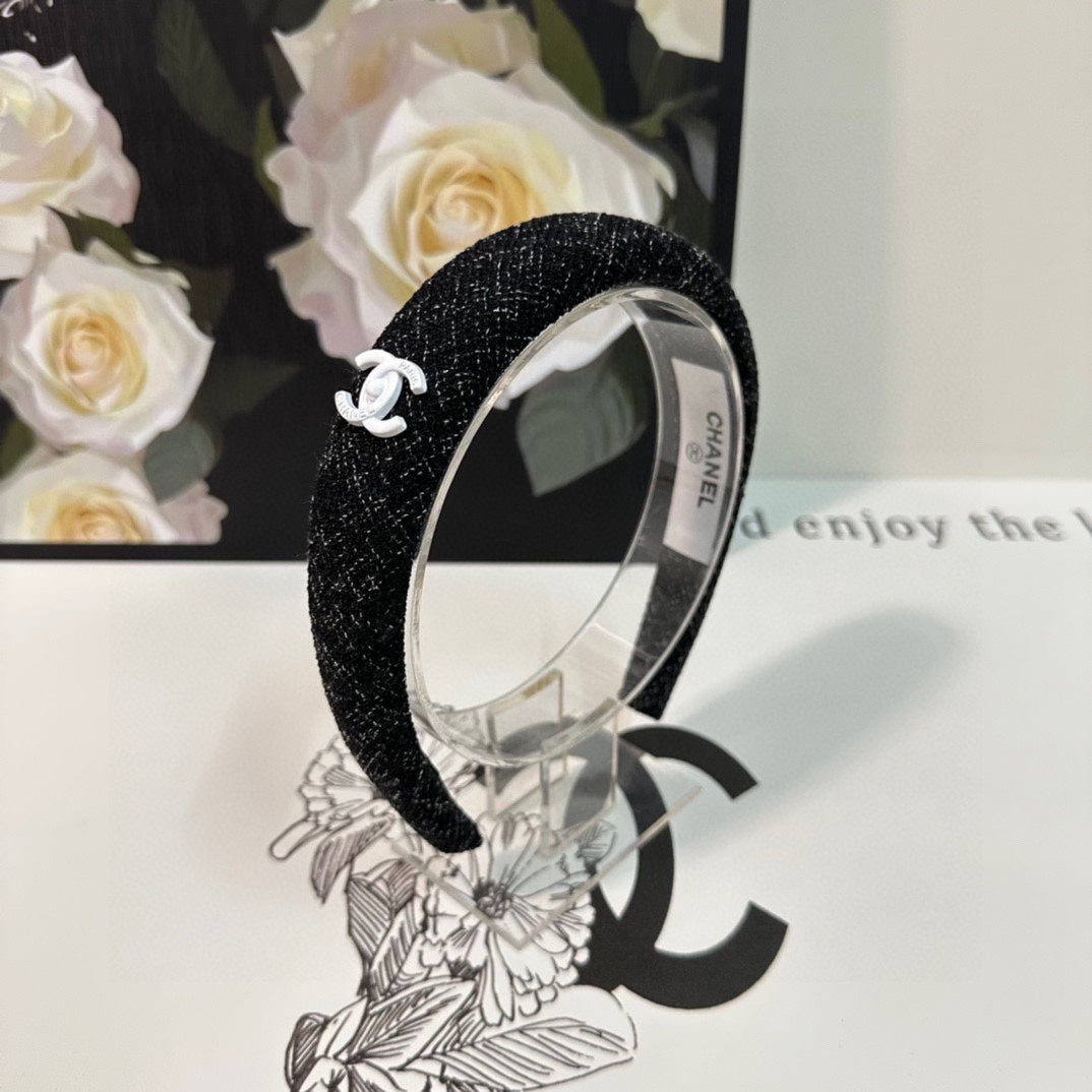 BLACK TWEED HAIRBAND 124639