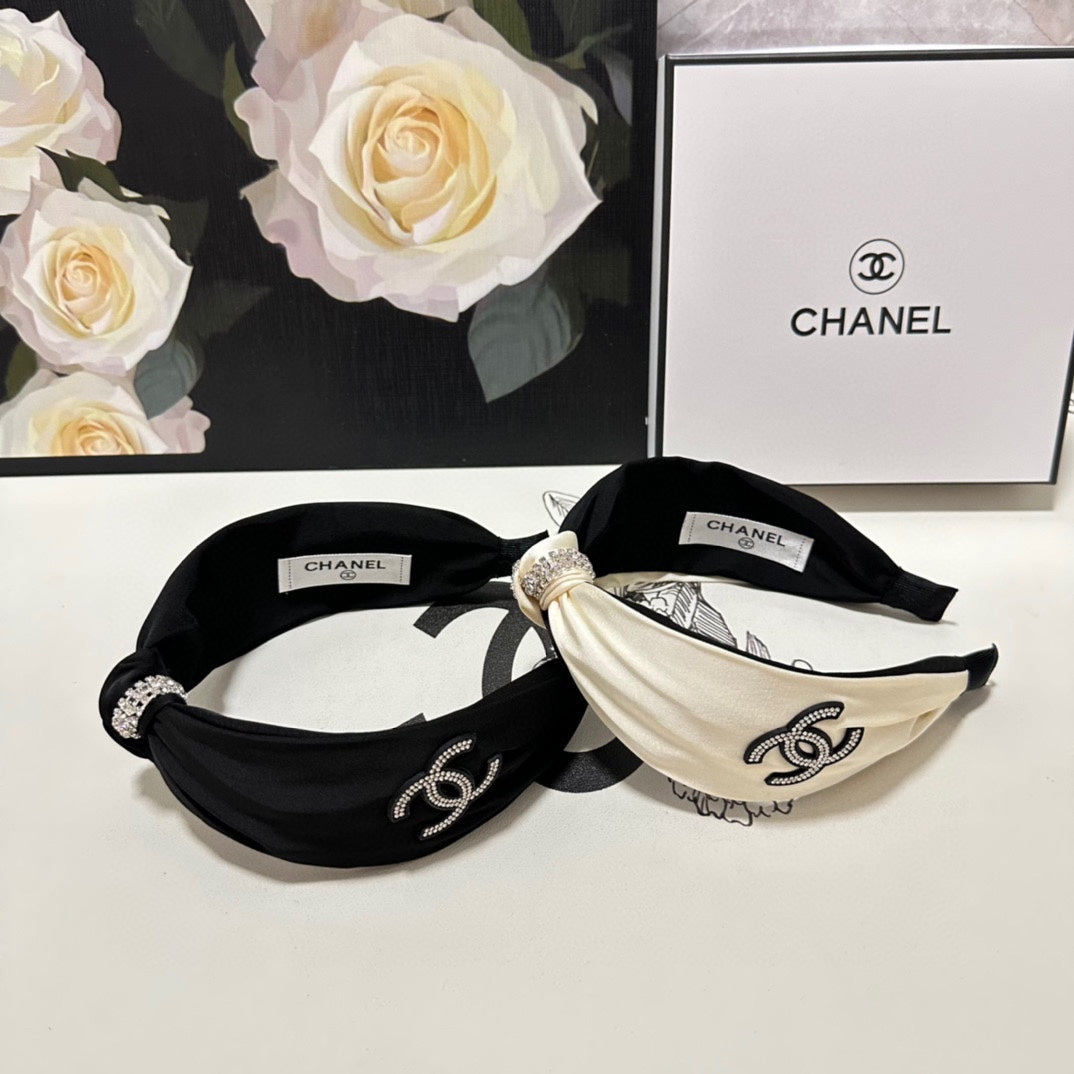 BLACK SILK HEADBAND 168592