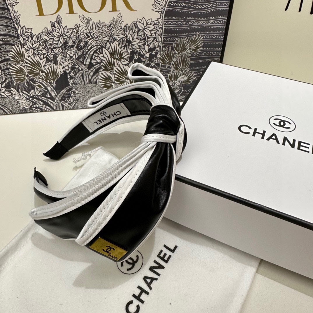 BLACK MIX WHITE SILK HAIRBAND 412467