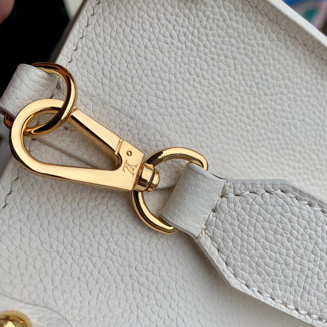LOCK & GO BAG 24 IN QUARTZ BEIGE GRAIN CALFSKIN