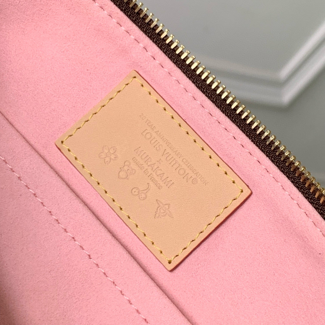 PAPILLON CHERRY BLOSSOM 27 IN SAKURA BROWN MONOGRAM COATED CANVAS