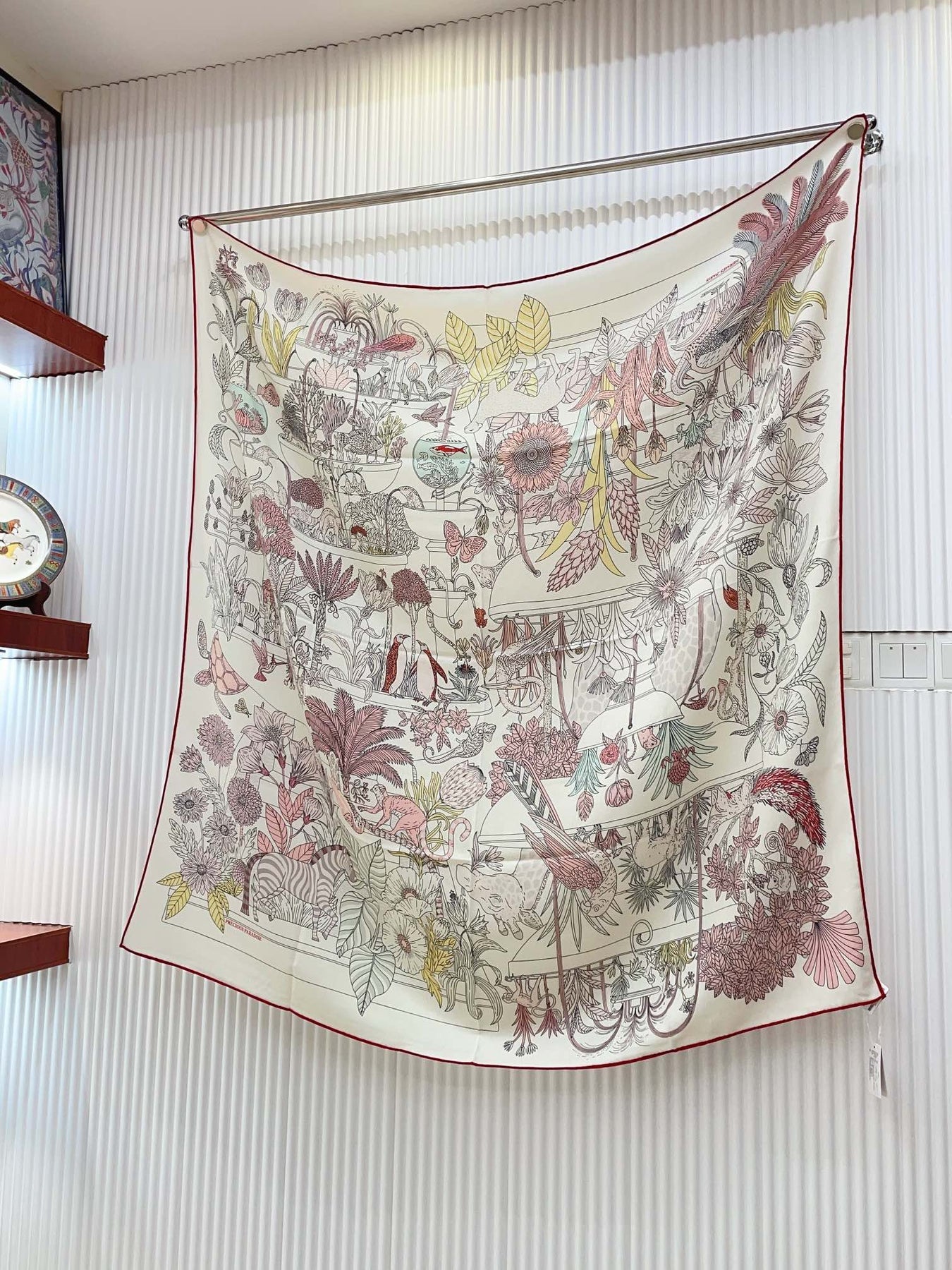 PRECIOUS PARADISE SCARF 135 CM IN COLORFUL CASHMERE AND SILK 379790