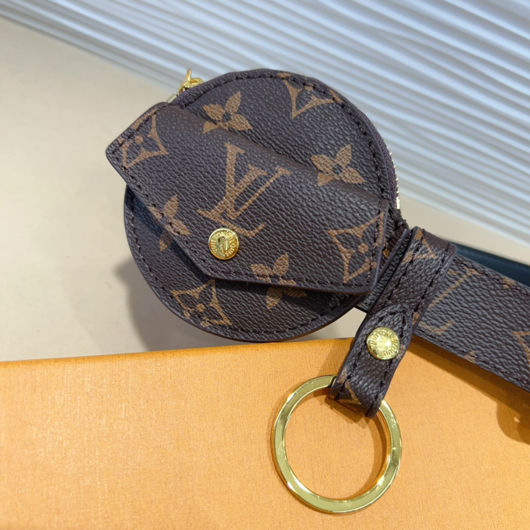 LV Daily Multi Pocket 30mm Belt Bag Brown Leather