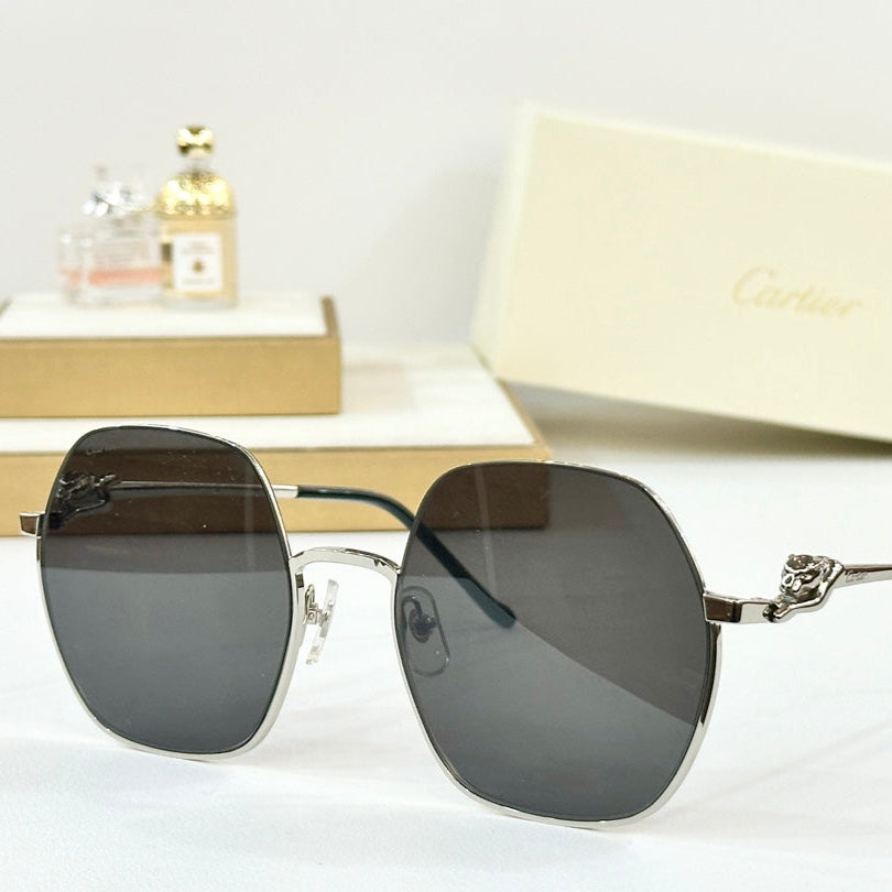 PANTHÈRE ROUND FRAME SUNGLASSES CT0267 IN METAL