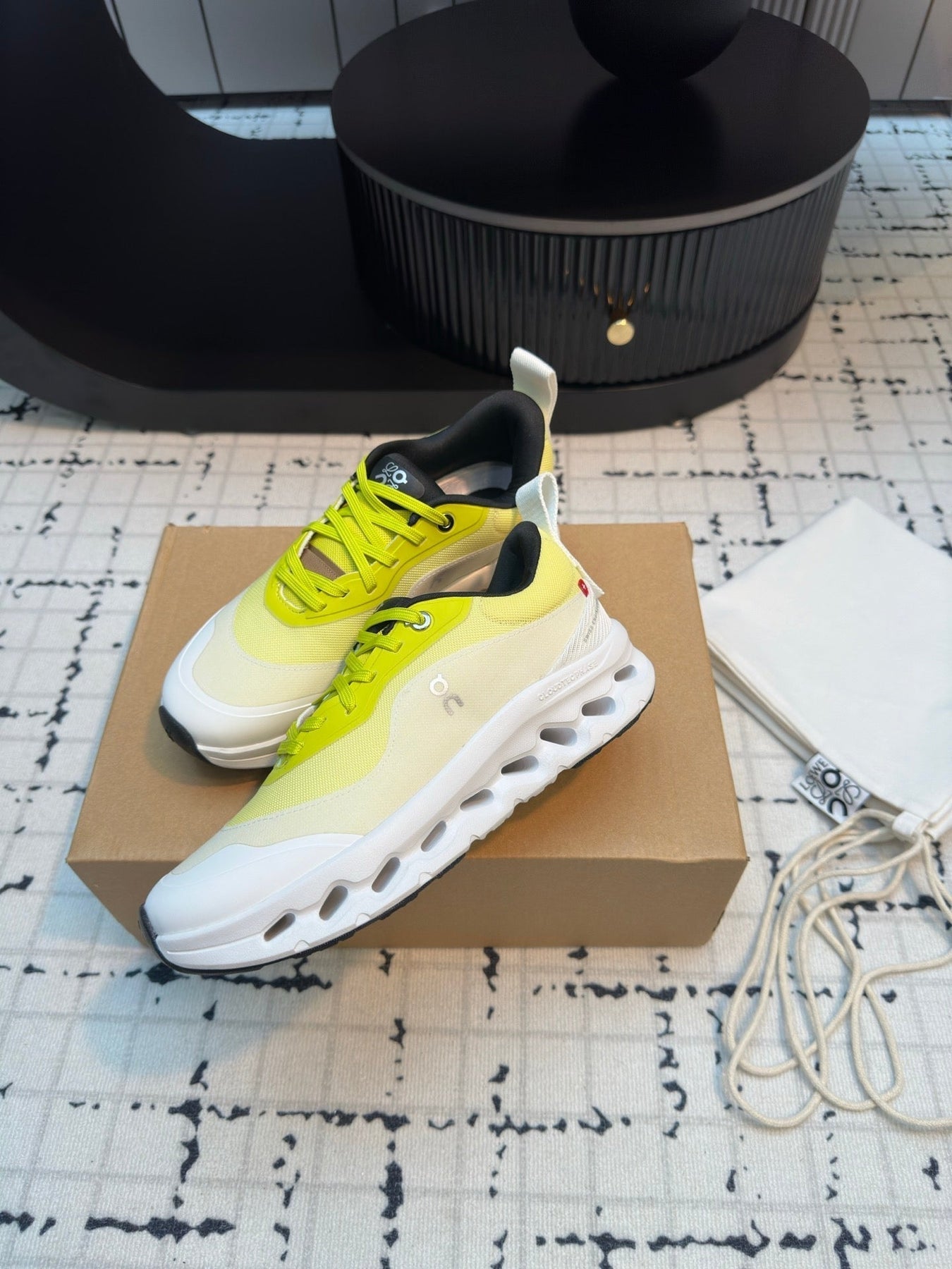 LW CLOUDTILT 2.0 SNEAKER WHITE AND LEMON POLYESTER