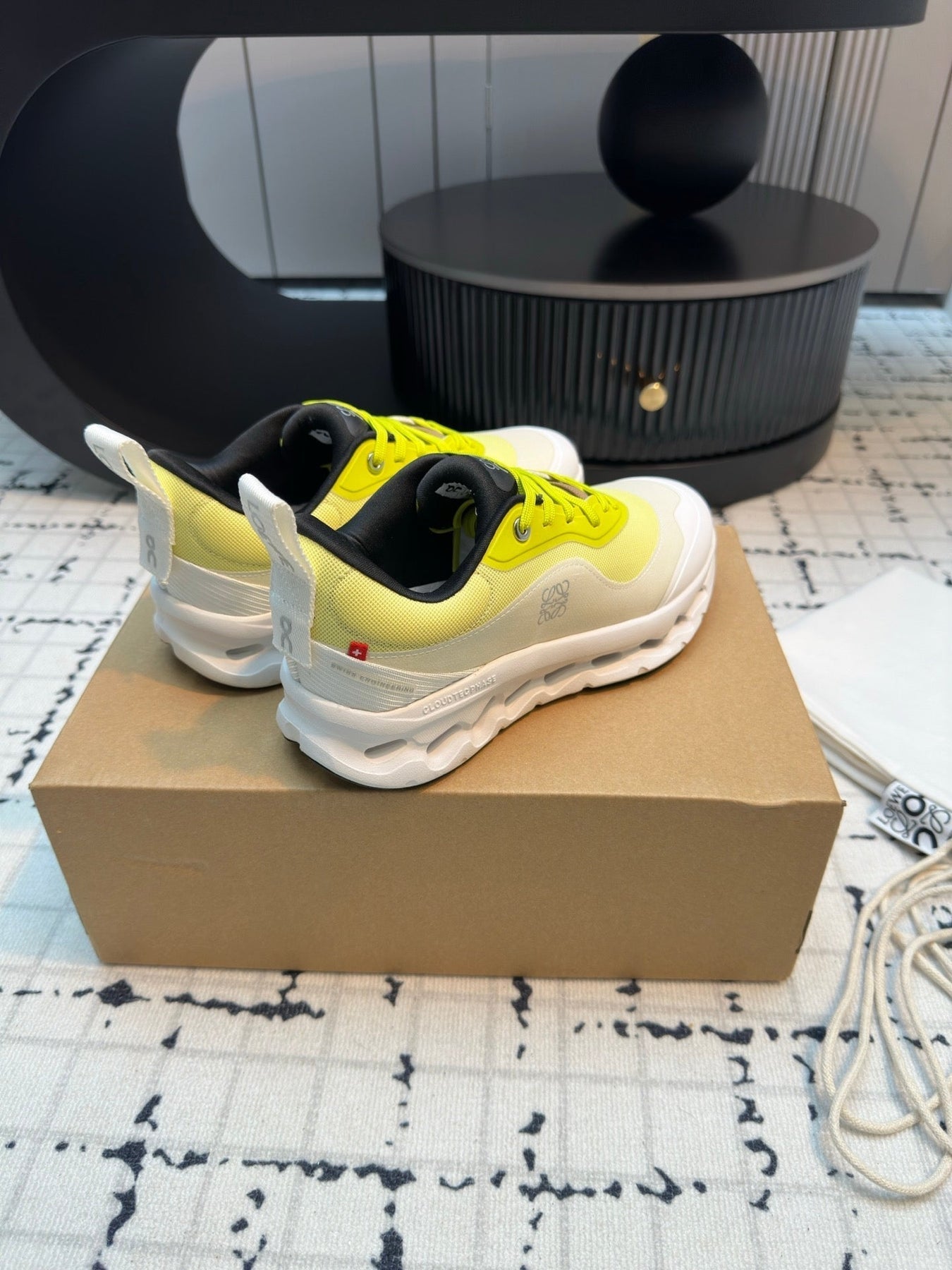 LW CLOUDTILT 2.0 SNEAKER WHITE AND LEMON POLYESTER
