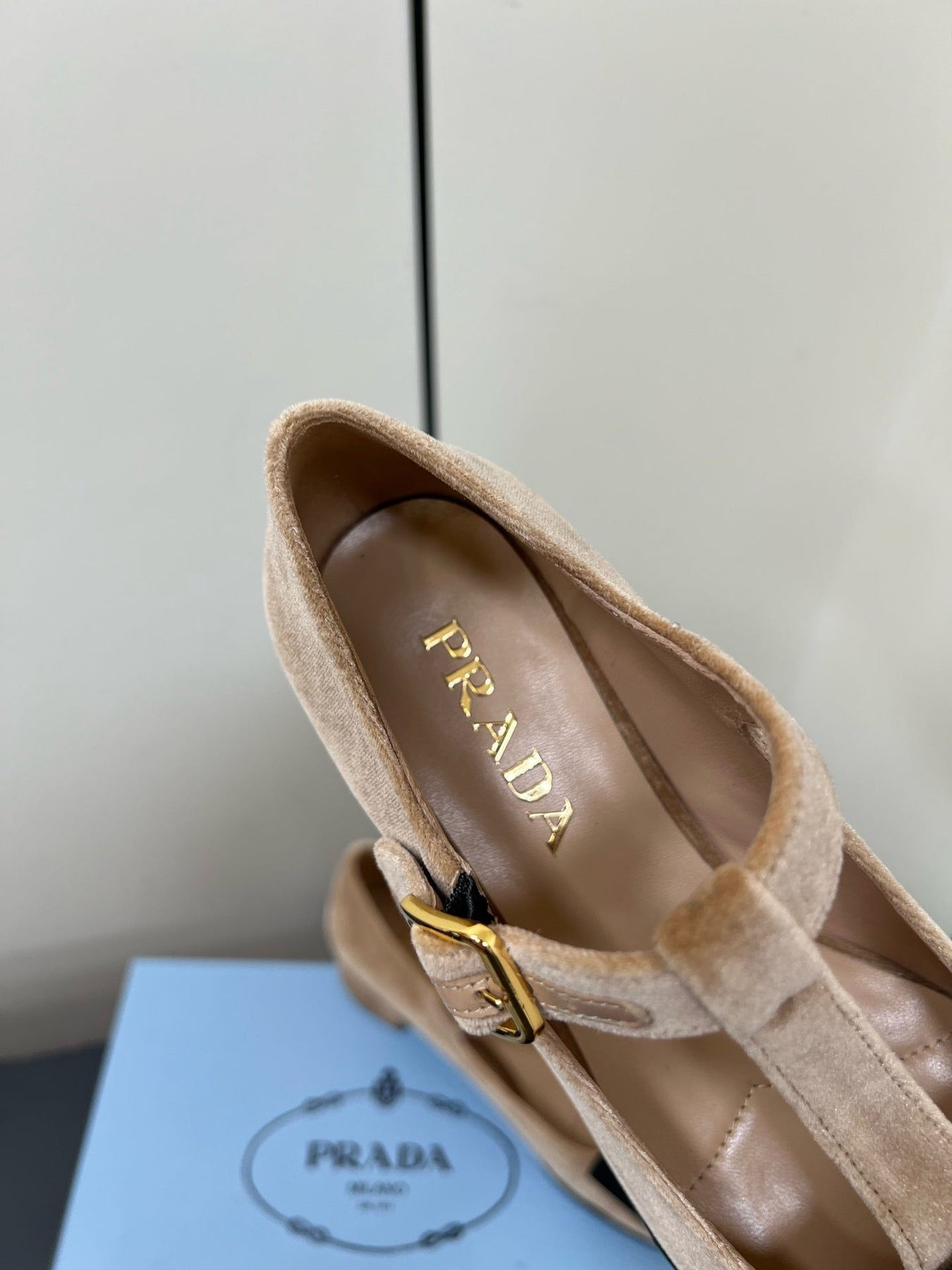 BOW MARY JANE PUMPS WITH T-STRAP IN PECAN PIE VELVET