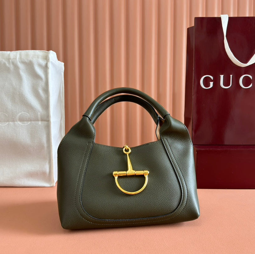 MEDIUM SOFTBIT MAXI SHOULDER BAG 27.5 IN DARK GREEN GRAINY LAMBSKIN