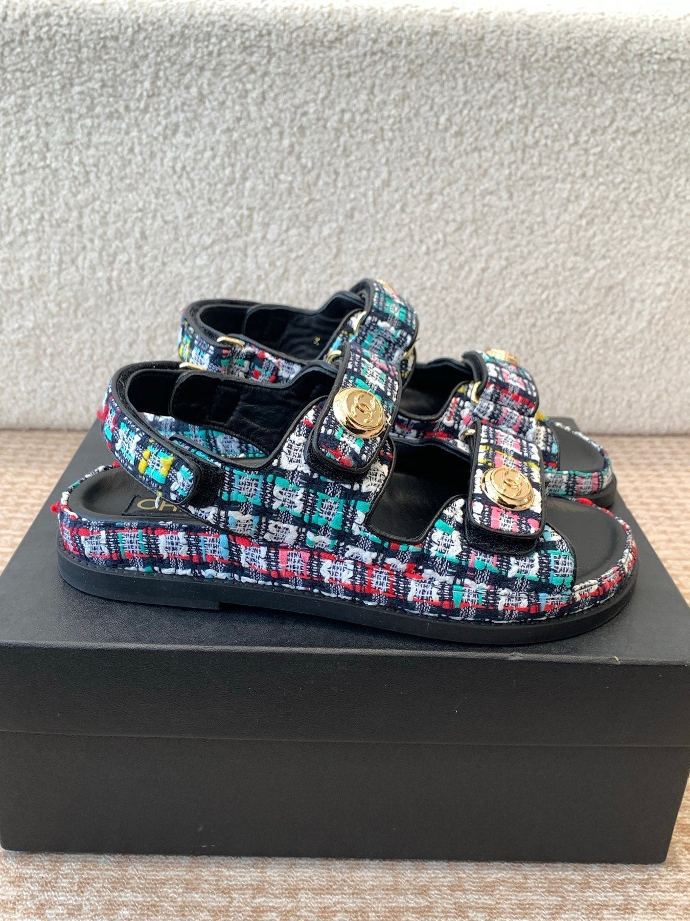 DAD SANDAL IN COLORFUL FABRIC