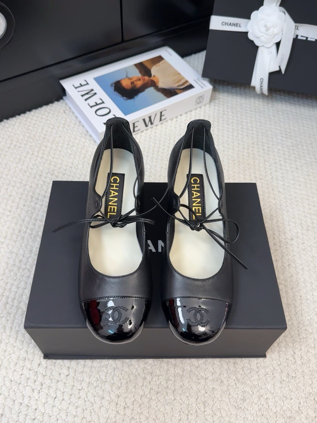 MARY JANE PUMPS 55 MM IN BLACK LAMBSKIN