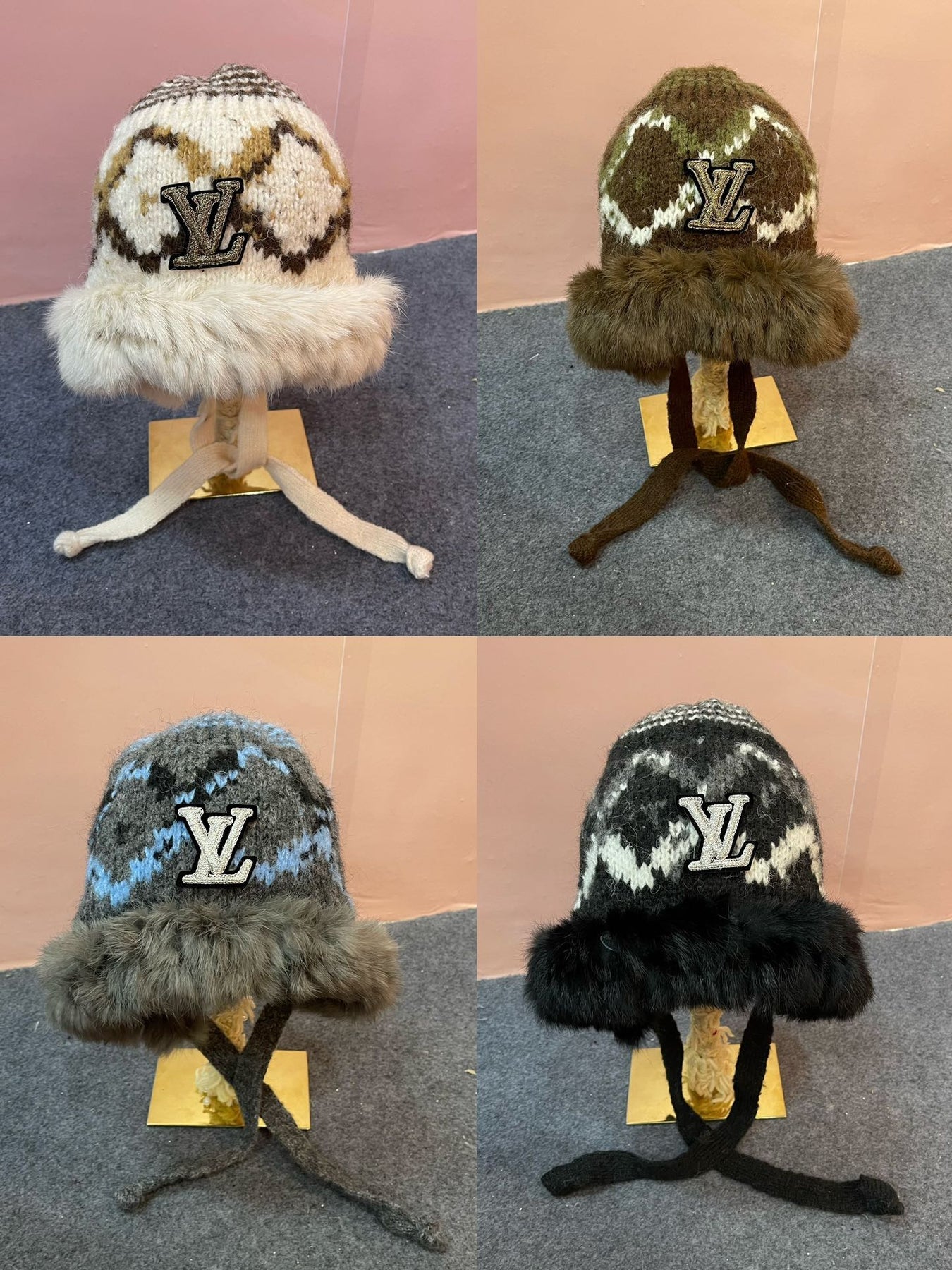KNITTED WOOL HAT COLORFUL 436580