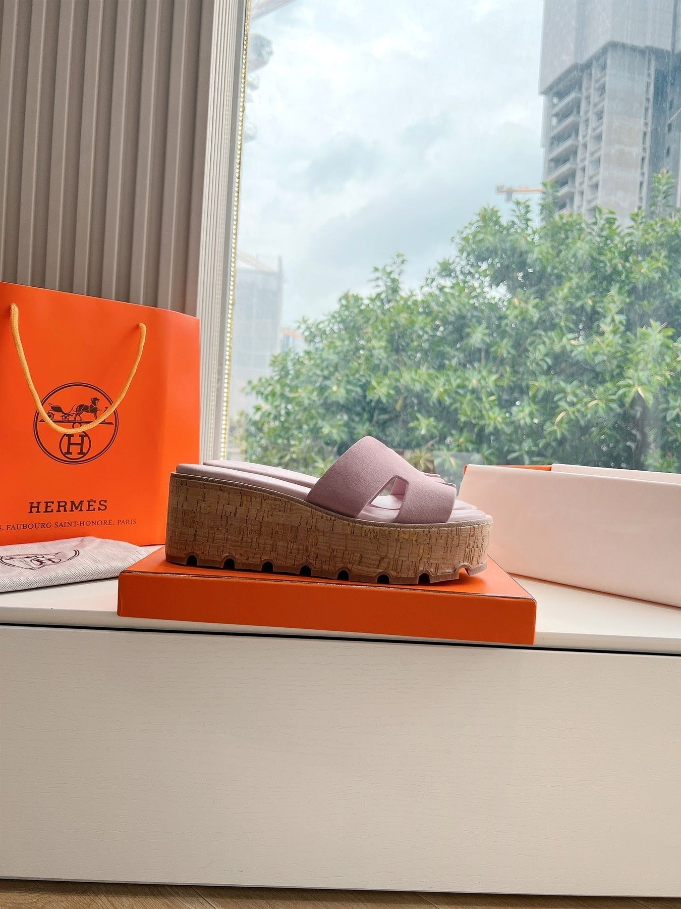 EZE 65 SANDAL PASTEL PINK SUEDE